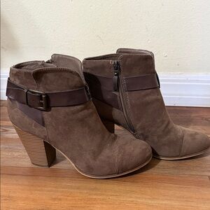 Brown Suede Ankle Boots
